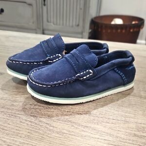 Zara Boys Blue suede  Loafers size 25